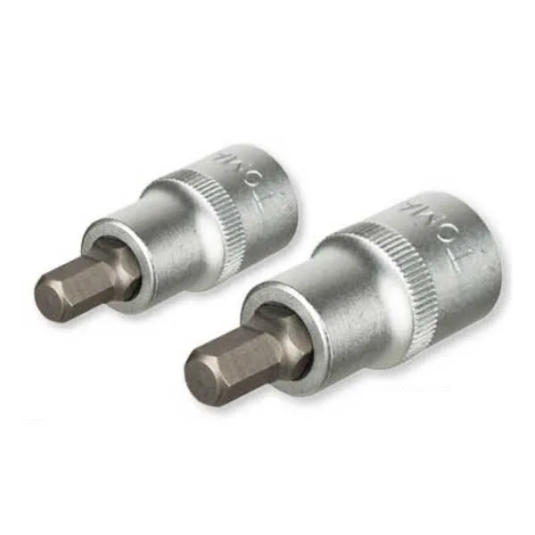 TOMAX Lokmalı Allen Bits Uç Kısa 1/2 İnç 6x55 mm 10 Adet