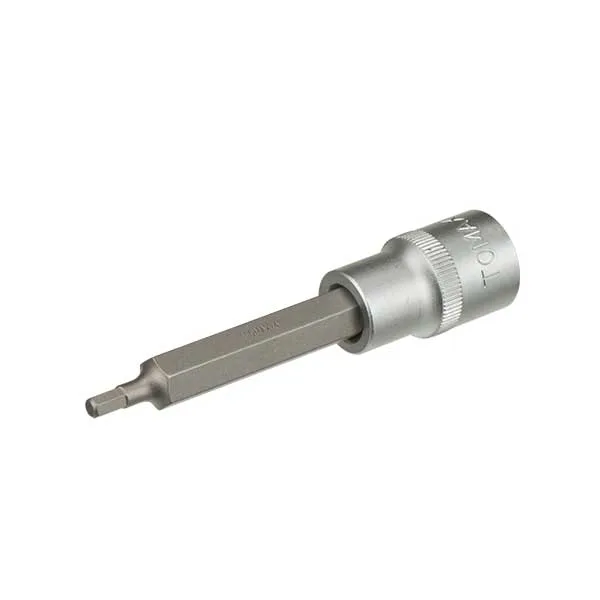 TOMAX Lokmalı Allen Bits Uç Uzun 1/2 İnç 10x100 mm 10 Adet