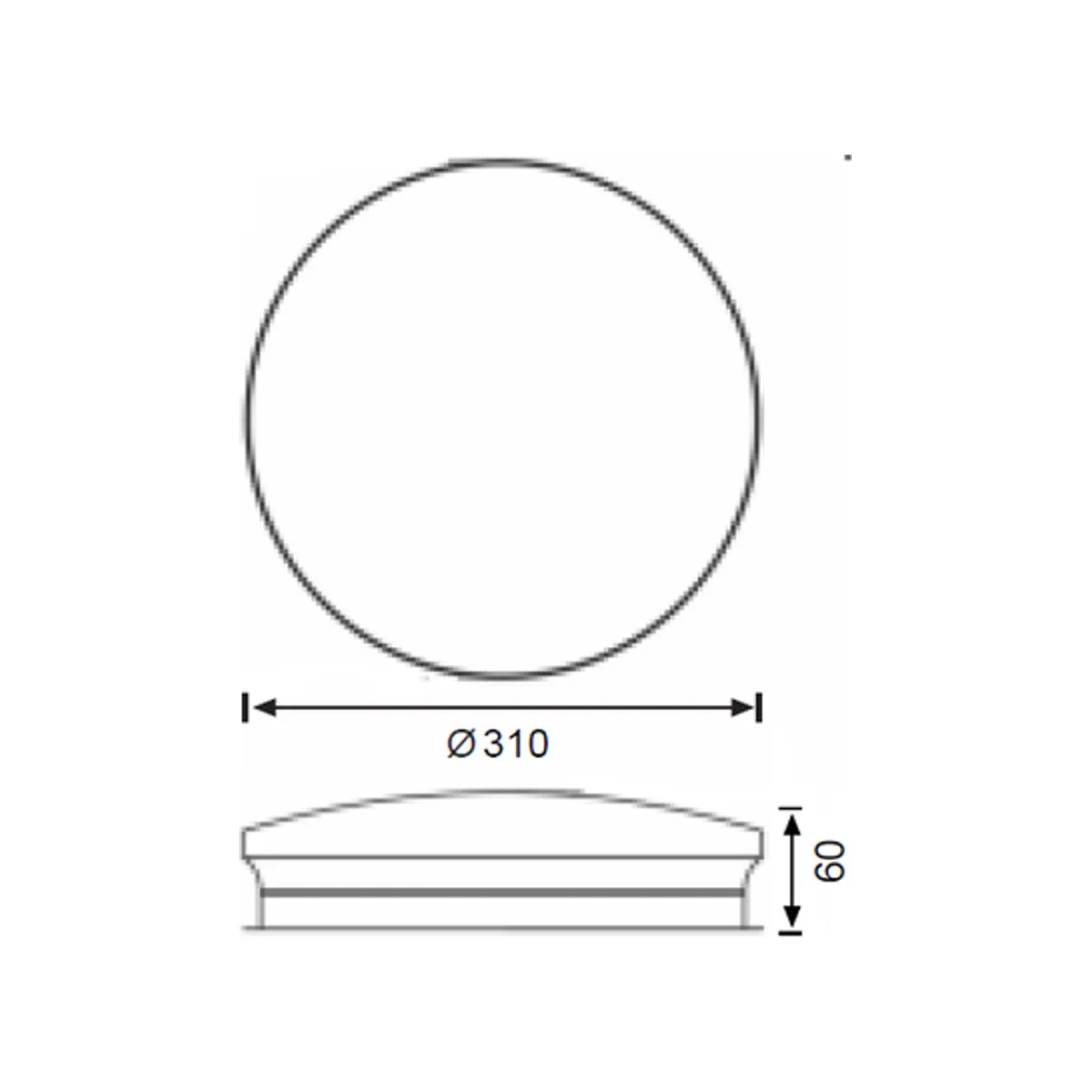 JK180 Led Tavan Armatürü (3000K) - Görsel 2