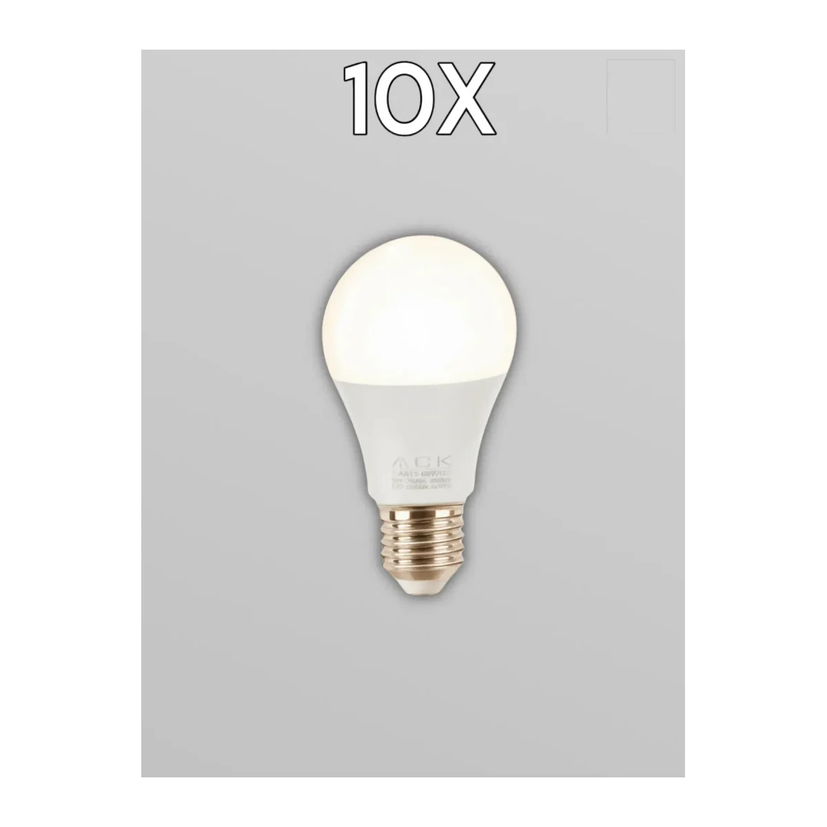 LED Ampul 9W E27 A60 Gün Işığı 10 Adet - Görsel 3