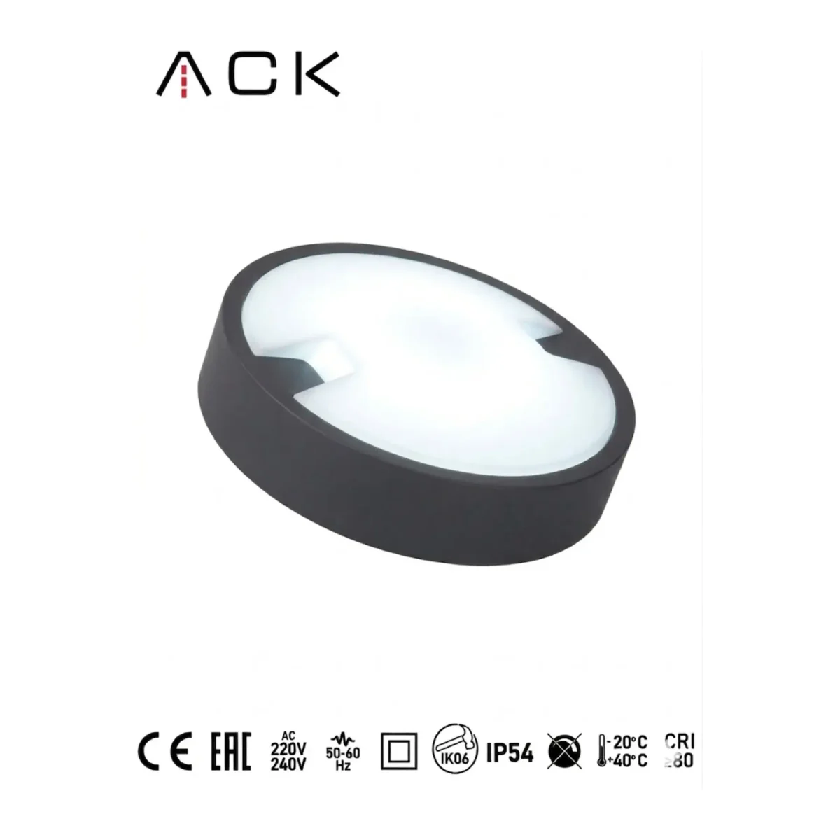 18W LED Oval Duvar ve Tavan Armatürü 6500K (AT10-71831) - Görsel 3
