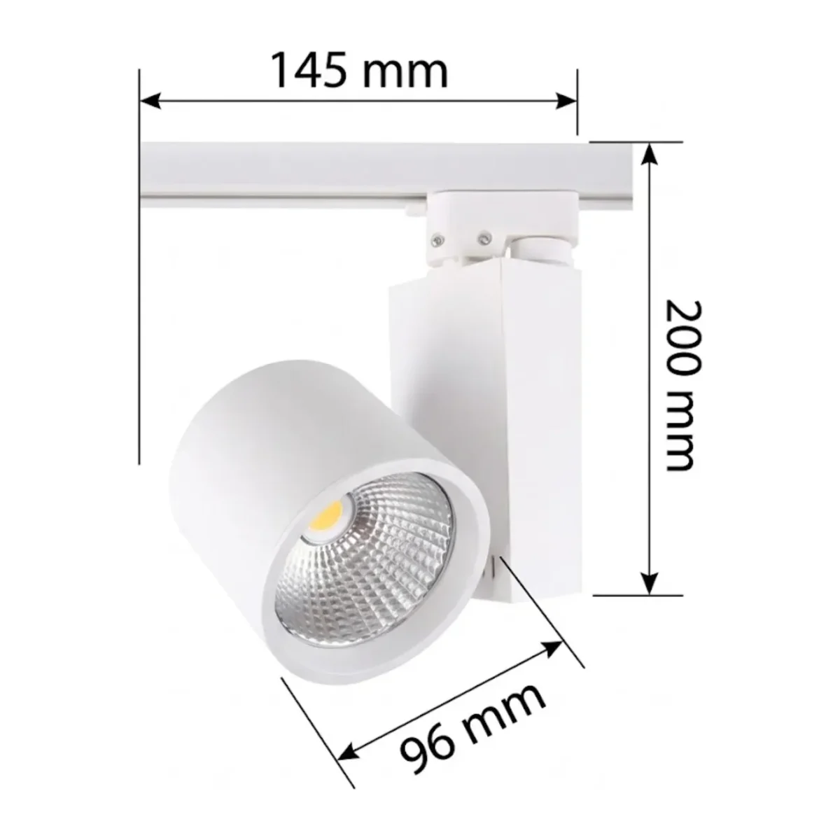 30W LED RAY ARMATÜR – ŞIK TASARIM, GÜÇLÜ AYDINLATMA MONOFAZE RAY SPOT - Görsel 4