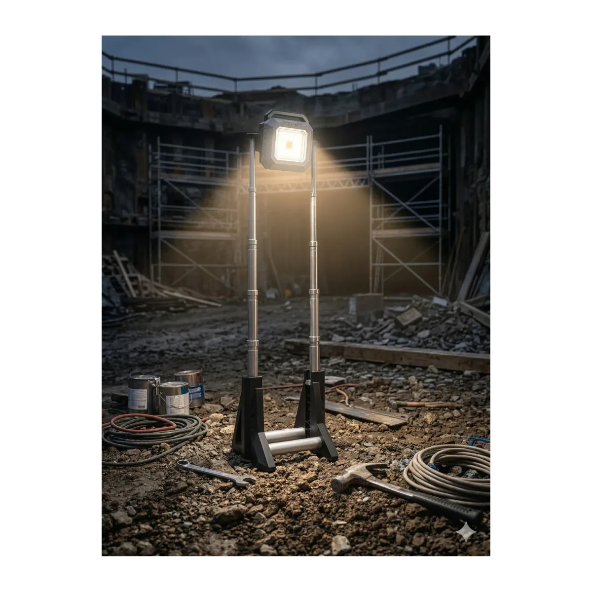 ÇOK FONKSİYONLU ŞARJLI LED PROJEKTÖR - Görsel 2