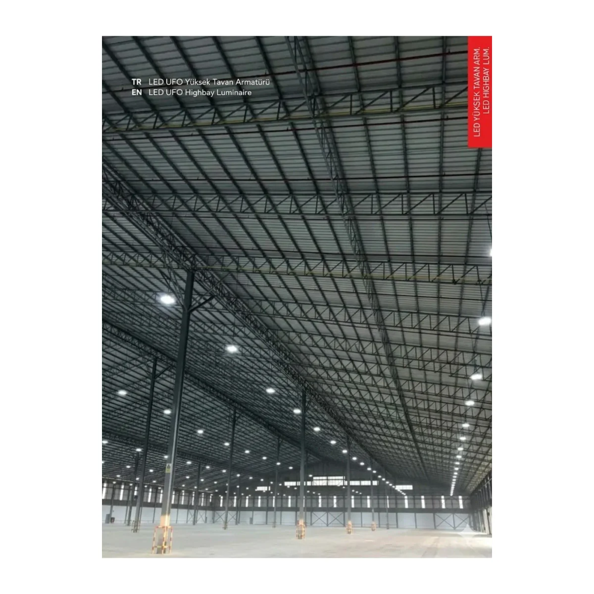 UFO YÜKSEK TAVAN 150W 6500K 18,750lm 50.000 SAAT KULLANIM ÖMRÜ - Görsel 4
