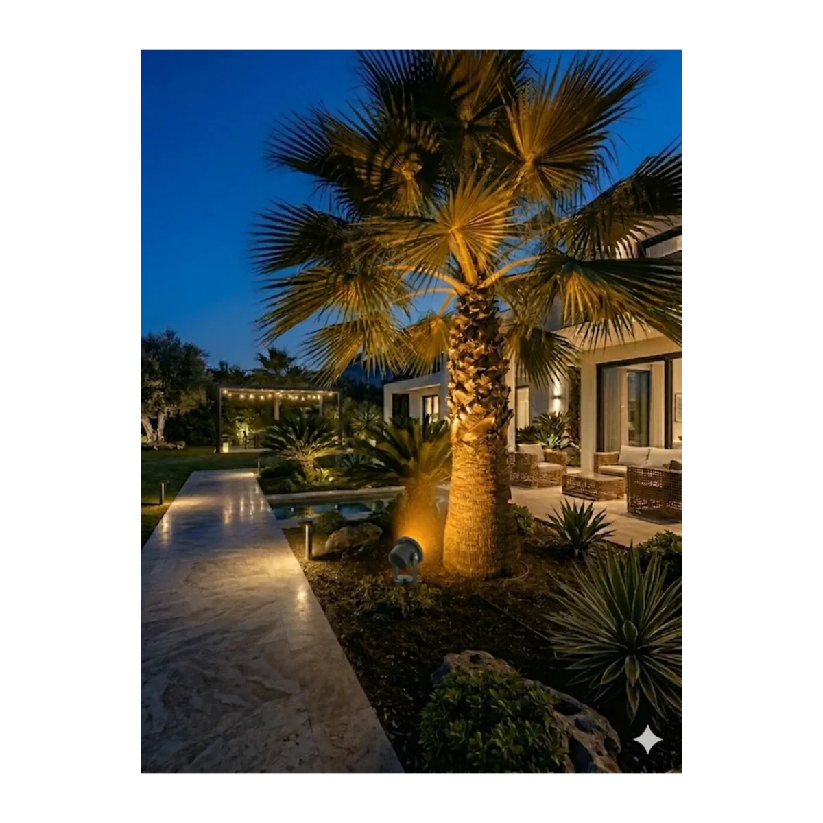 Alüminyum LED Bahçe Armatürü (Kazıkl) - AMBER - Görsel 2