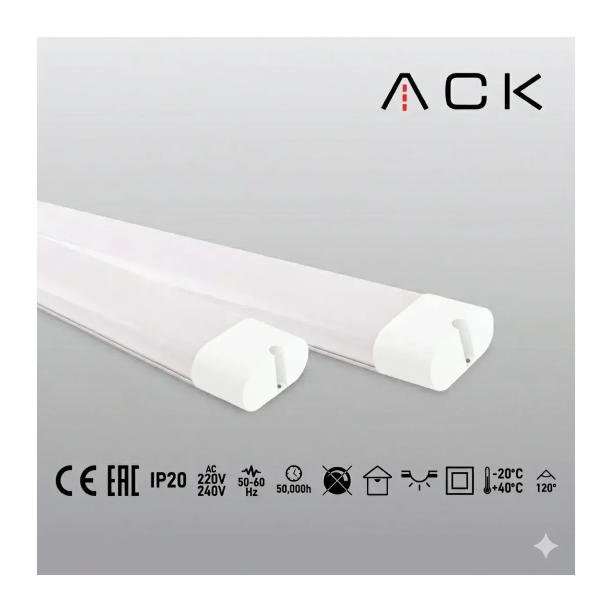 Titan LED Bant Armatür 80W 1200mm 8750lm 6500K Beyaz Işık AN30-01233 - Görsel 2