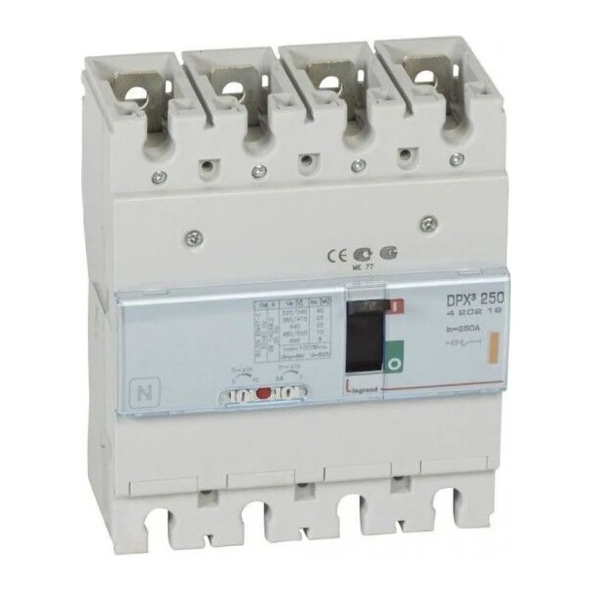 DPX³ 160serisi kompakt şalter 4 kutup Icu:25kA standart tip 100A 400V AC