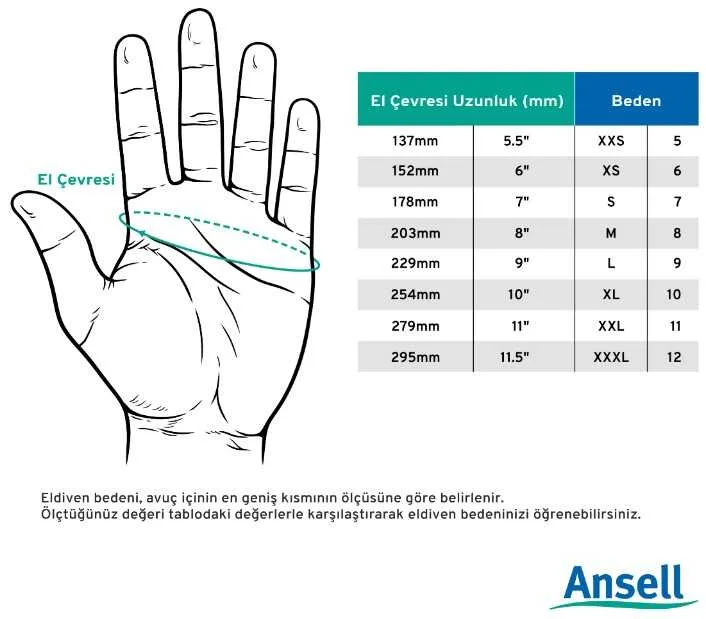 Ansell Edge 48-705 Mekanik ve Kesilme Koruyucu Eldiven - Görsel 3