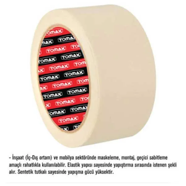 Maskeleme Bandı 18mmx30 metre Renk Beyaz - Görsel 2