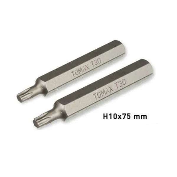 TOMAX Torx Otomotiv Bits Uç H10 T55X75  mm 8 Adet